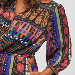 Farm Rio x Anthropologie Patterned Dress